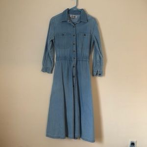 Vintage Denim midi dress